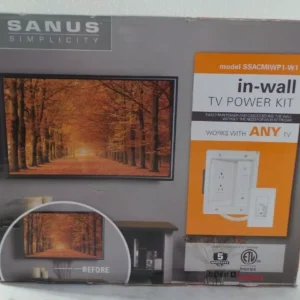 SANUS Simplicity In-wall Power and Cable Management Kit SSACMIWP1-W1 New