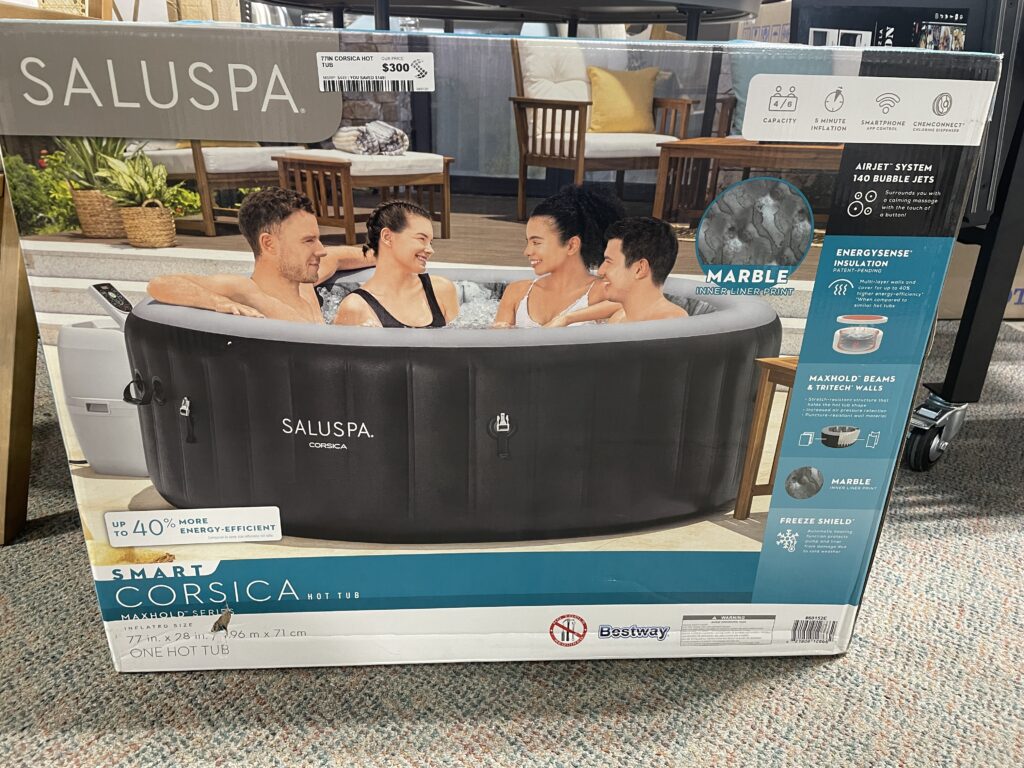 SaluSpa Smart Corsica 77-Inch Hot Tub: A Smart, Spacious Backyard Spa Upgrade