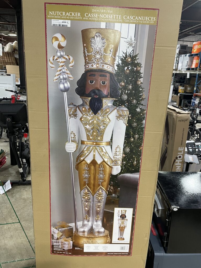 Bring Christmas Magic to Life with a Giant Nutcracker with Music and Lights!
